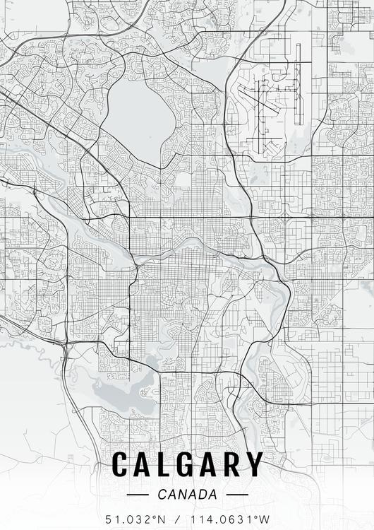 Calgary map