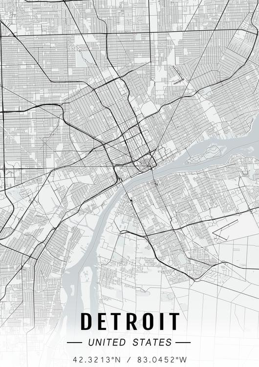 Detroit map