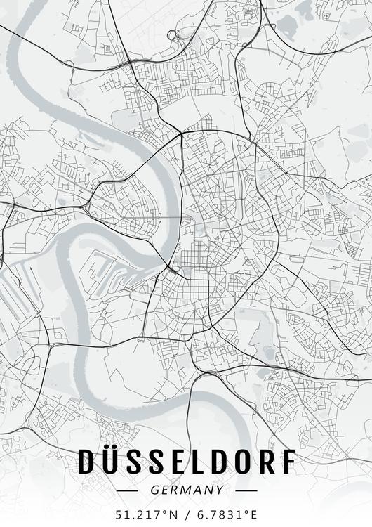 Düsseldorf map