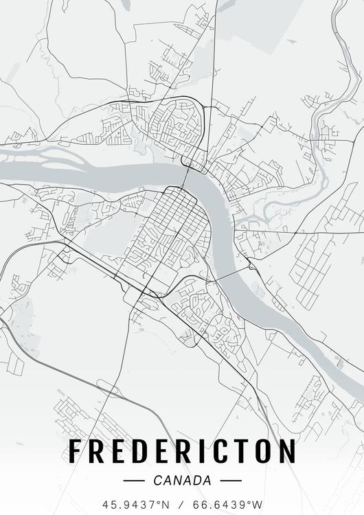 Fredericton map
