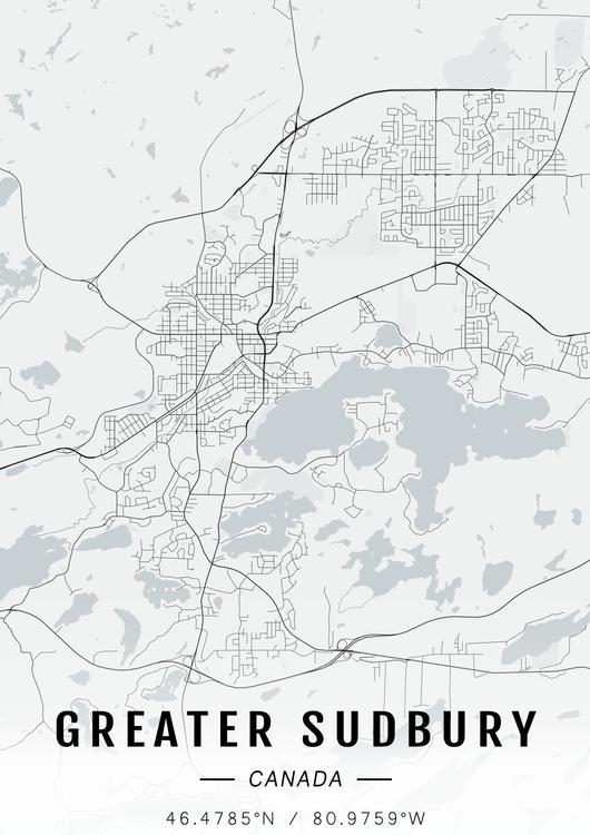 Greater Sudbury map