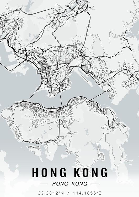 Hong Kong map