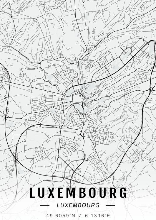 Luxembourg map