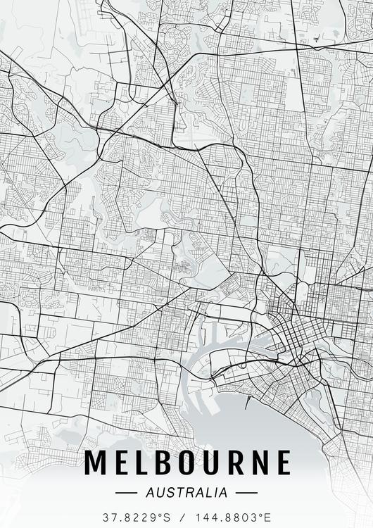 Melbourne map