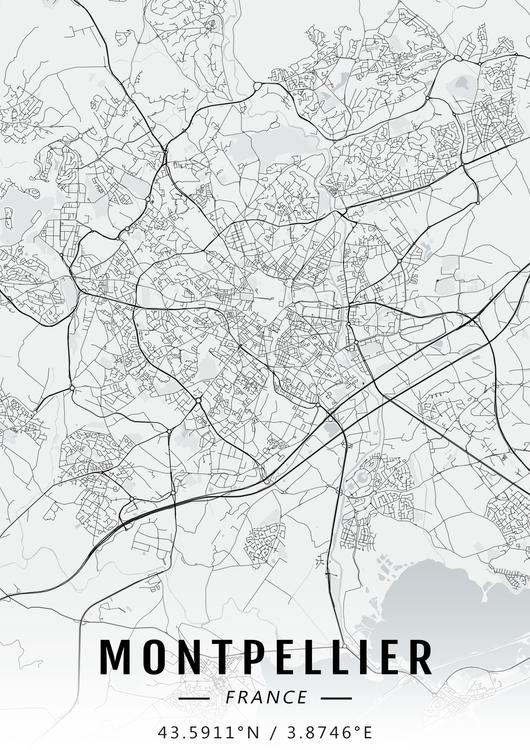 Montpellier map