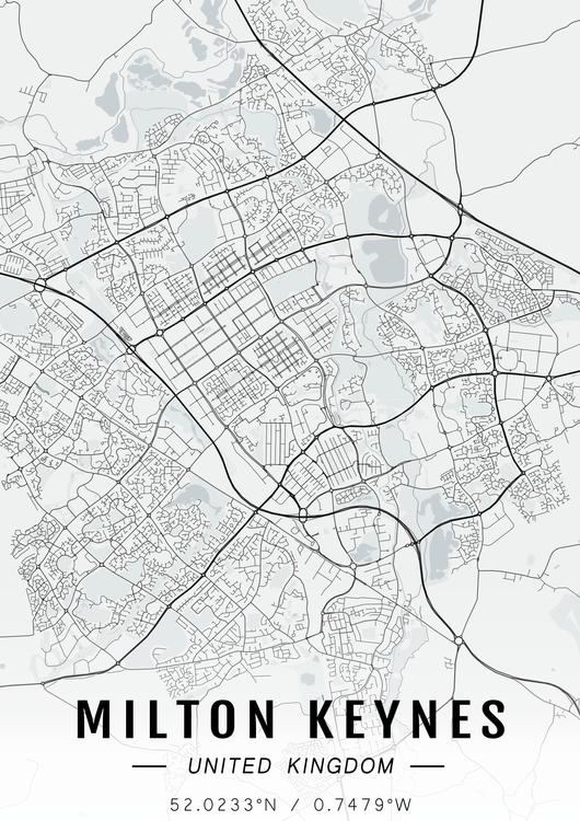 Milton Keynes map