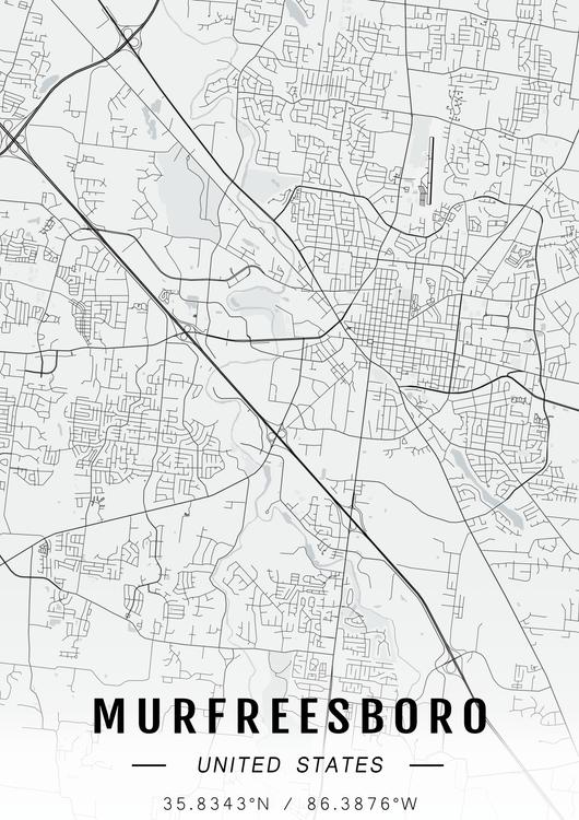 Murfreesboro map