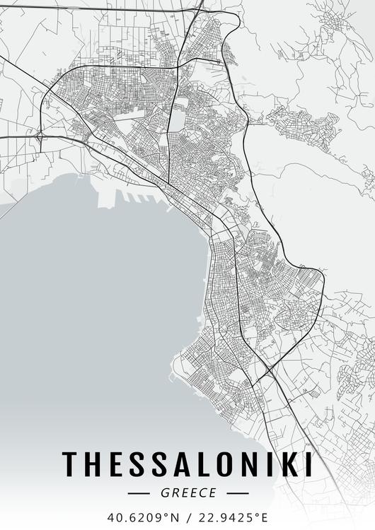 Thessaloniki map