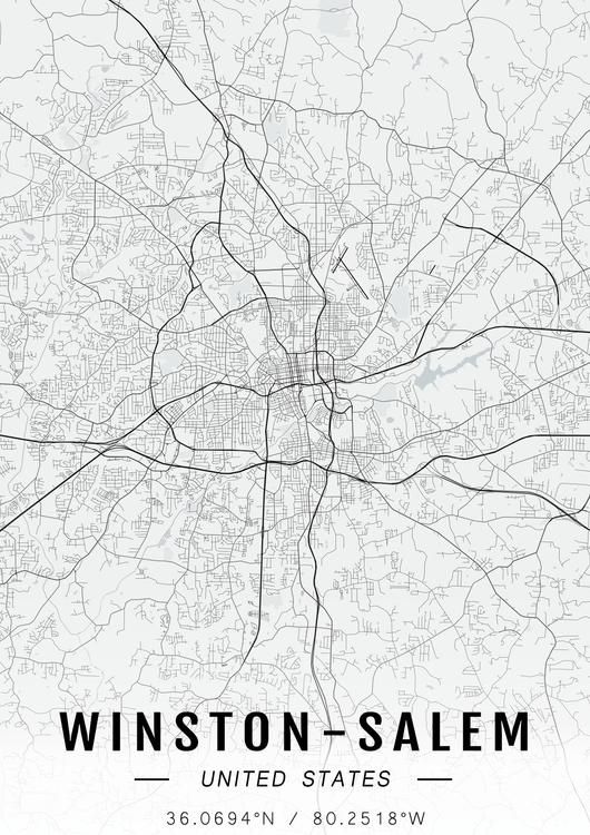 Winston-Salem map