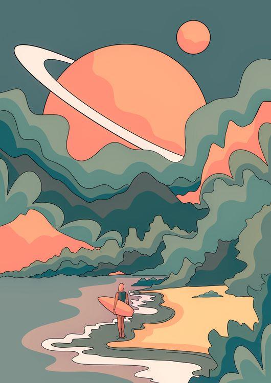 Space beach