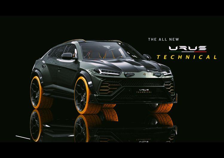 Lamborghini Urus Technical Design ( black frame )