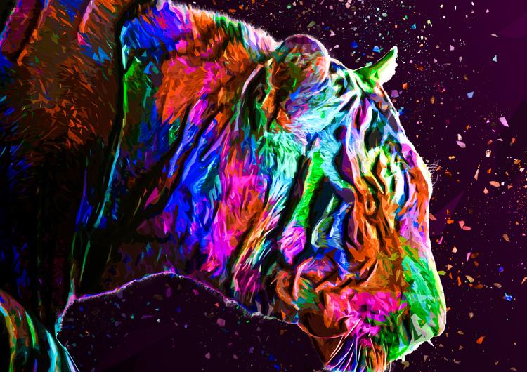 Colored Tiger