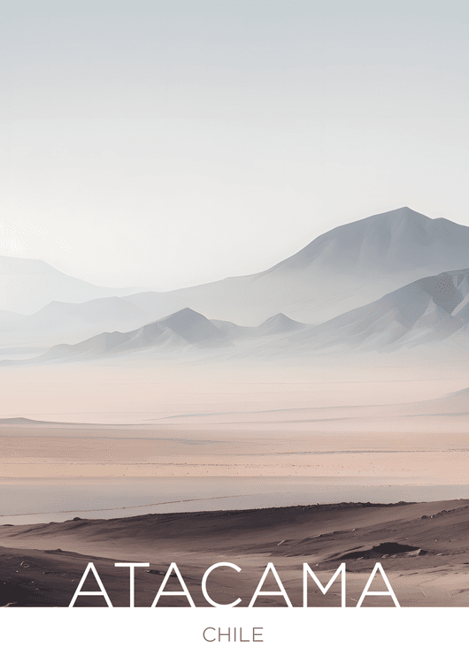 The Atacama Desert - Chile - Brush Work Technique