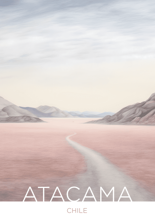 The Atacama Desert - Chile - Colored Pencil Technique