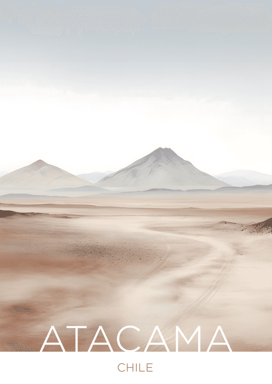 The Atacama Desert - Chile - Crayon Technique