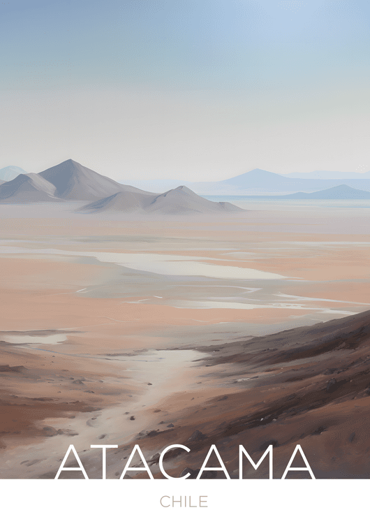 The Atacama Desert - Chile - Oil Painting Technique