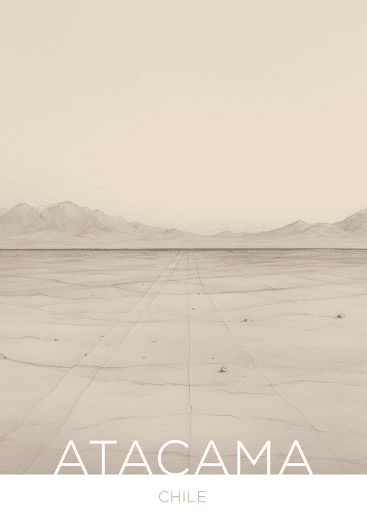 The Atacama Desert - Chile - Single Line Technique
