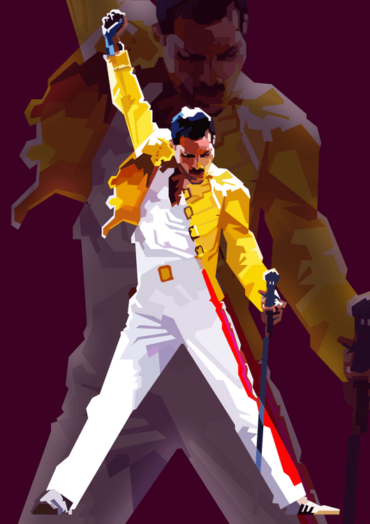 Retro Freddie Mercury