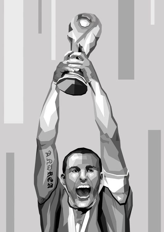 Fabio Cannavaro in black white classic 