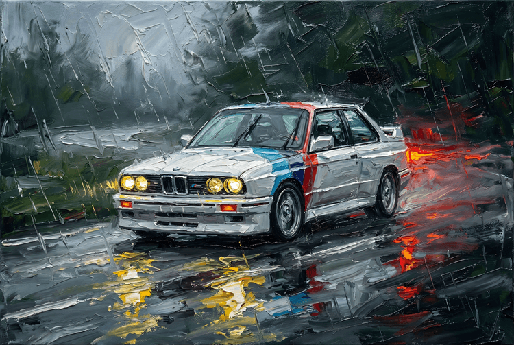BMW E30 M3 Rain Run Impasto