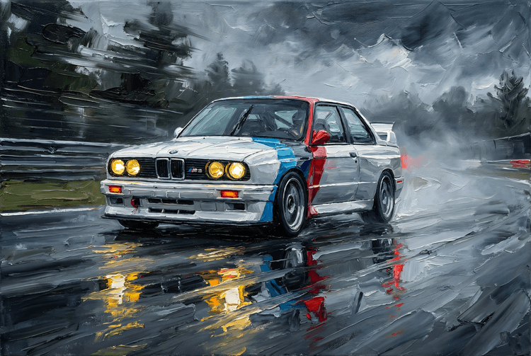 BMW E30 M3 Wet Track Impasto