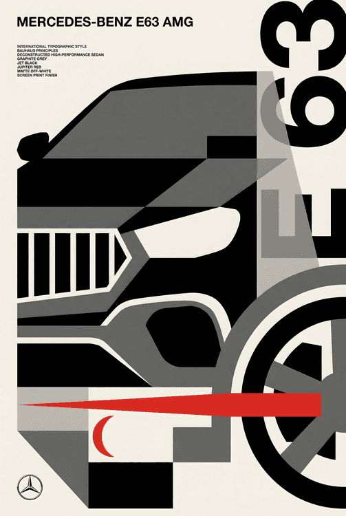 Mercedes E63 AMG Bauhaus Deconstructed