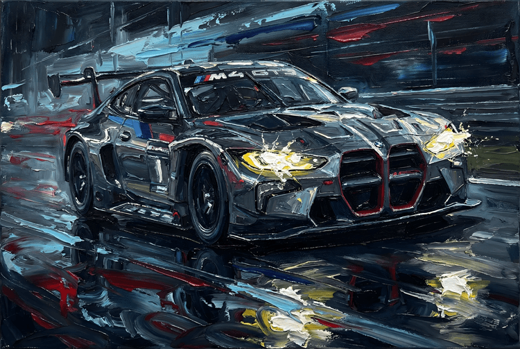 BMW M4 GT3 Night Rain Impasto