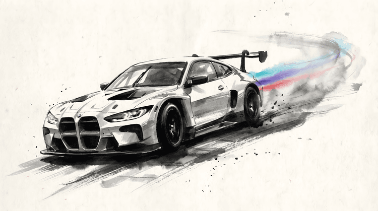 BMW M4 GT3 Ink Wash Drift