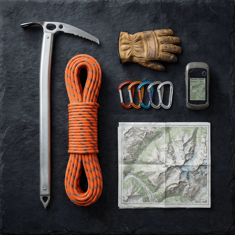 Peak Readiness: Mountaineering Equipment Still Life