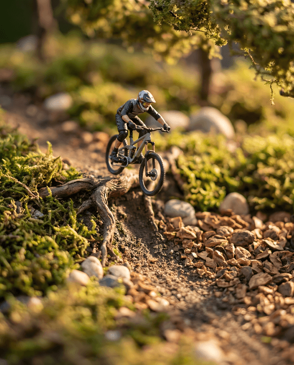 Miniature Momentum: Golden Hour Trail Shredder