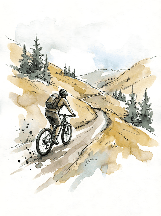 The Winding Path: A Solo Alpine Mountain Biking Journey
