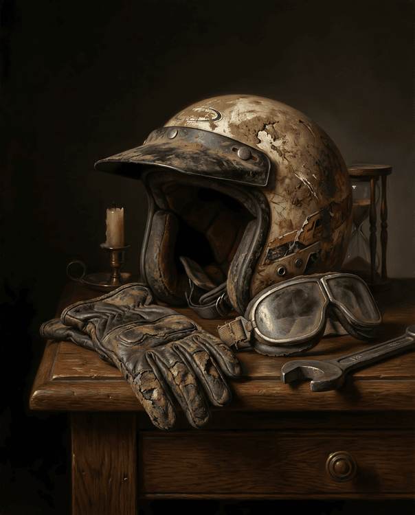 Mementos of the Mud: A Motocross Vanitas Still Life