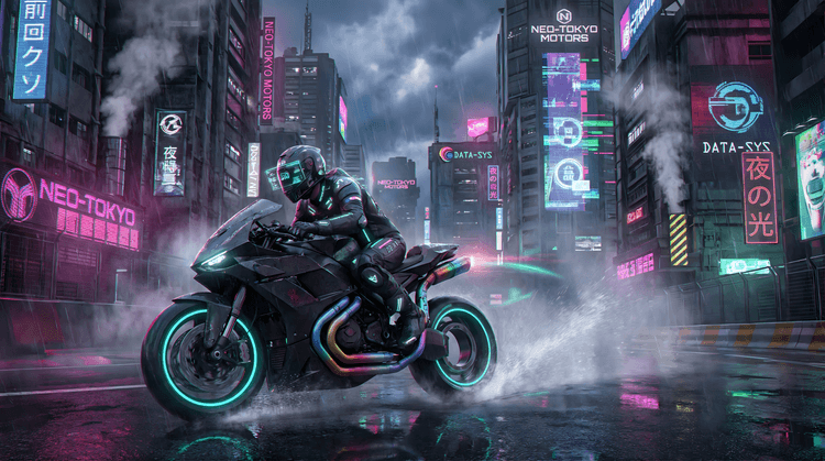 Neon Pulse: Cyberpunk Night Rider