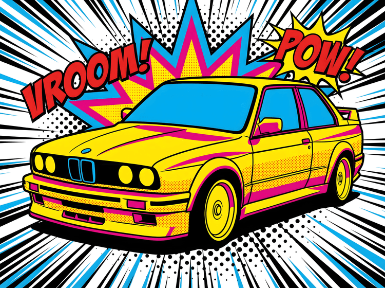 BMW E30 M3: Comic Pop Vroom