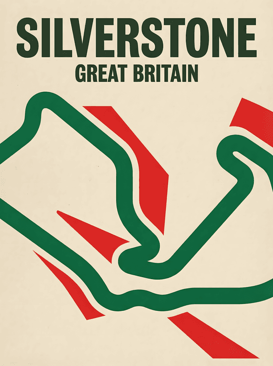 Silverstone: British Racing Heritage Poster