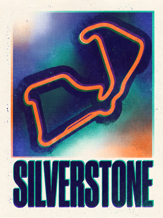 Silverstone Retro Halftone Circuit