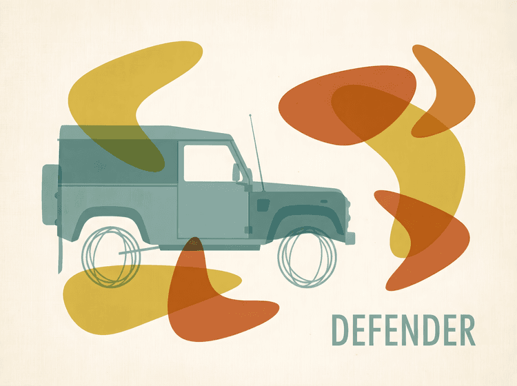 Mid-Century Modern Defender 90