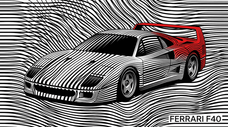 Ferrari F40 Linear Velocity
