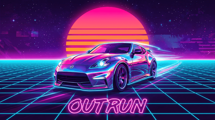 Nissan 370Z Outrun Synthwave Speed