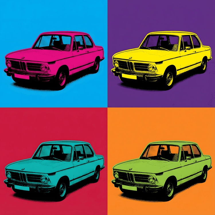 BMW 2002 Pop Art Color Grid