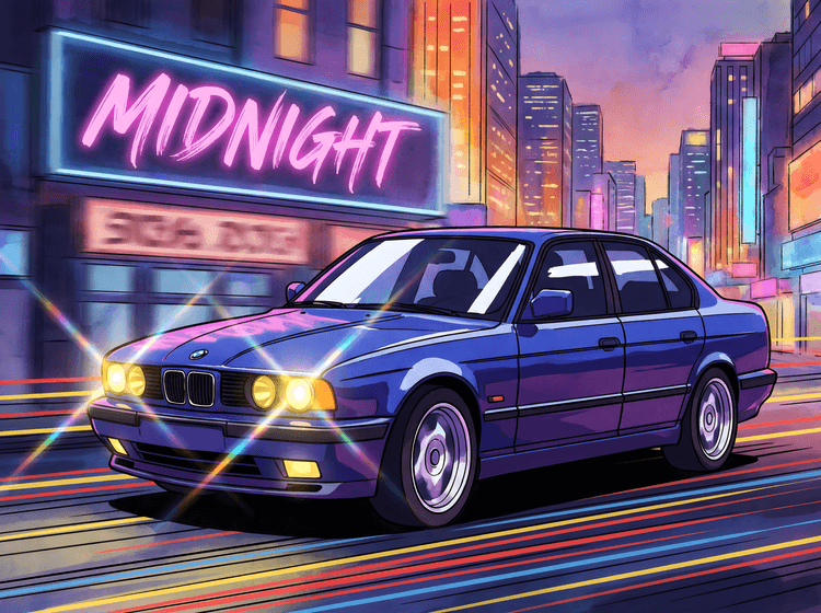 Midnight City Pulse: BMW E34