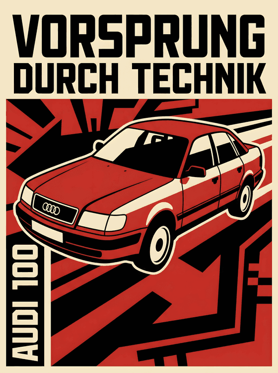Audi 100: Constructivist Engineering Tribute