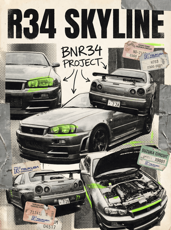 BNR34 Project Tuner Collage