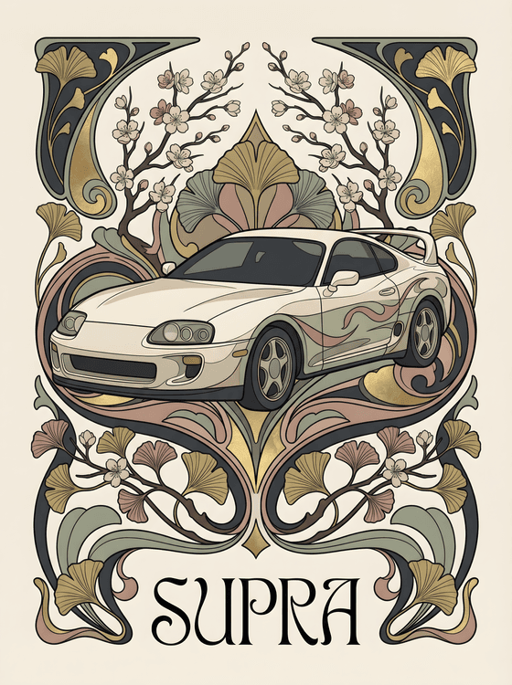 Art Nouveau Toyota Supra A80