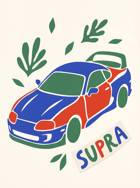 Matisse Style Toyota Supra A80 Cutout