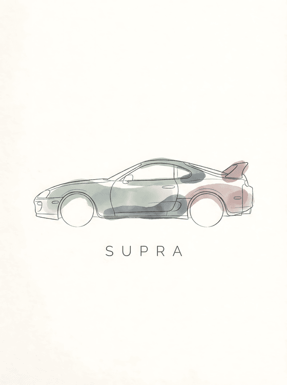 Ethereal Silhouette: Toyota Supra A80