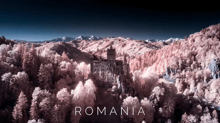 Infrared Majesty: Bran Castle Romania