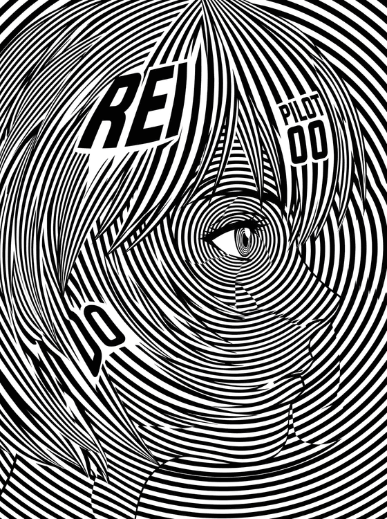 Rei Ayanami: Op Art Synchrony