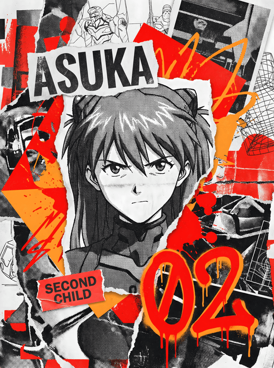 Asuka 02: Second Child Punk Collage