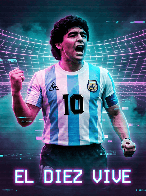 El Diez Vive: Maradona Synthwave Tribute